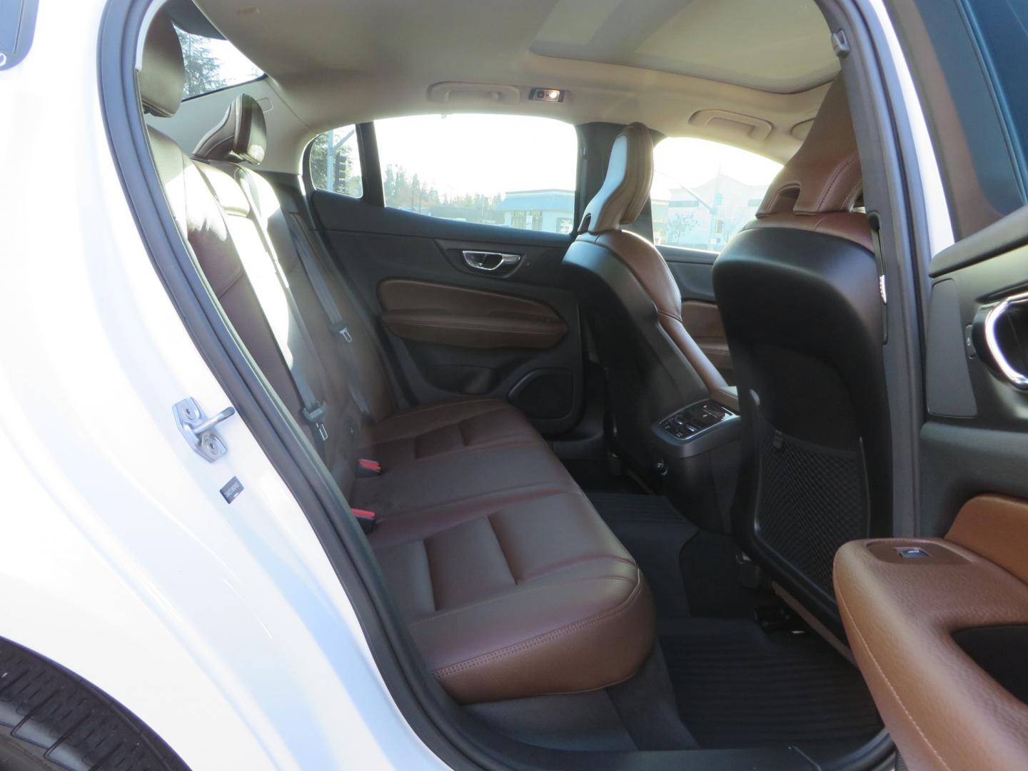 2019 White /BROWN Volvo S60 Inscription (7JRA22TL8KG) with an 4-Cyl, Drive-E, Turbo, Supercharged, 2.0 Liter engine, Automatic, 8-Spd Geartronic w/Adaptive Shift transmission, located at 2630 Grass Valley Highway, Auburn, CA, 95603, (530) 508-5100, 38.937893, -121.095482 - Photo#39